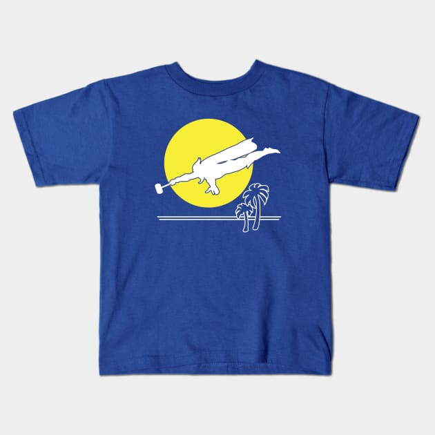 Odinson Set Beach Kids T-Shirt by beforetheinkisdry